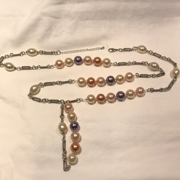 Pearl and chain belt/necklace - Picture 3 of 5